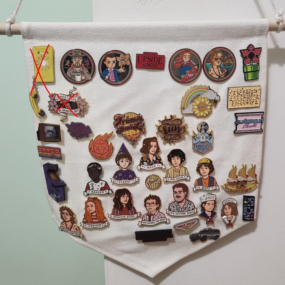 Stranger Things assorted pins